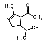 CAS#: 99188-66-6， 1-(3-Isopropyl-5-methyl-3,4-dihydro-2H-pyrrol-4-yl)ethanone