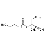 CAS#: 99189-01-2， 3-Methyl-1-pentyn-3-yl propylcarbamate