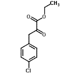 结构式 CAS# 99334-10-8, 乙基3-(4-氯苯基)-2-氧代丙酸酯