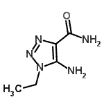 structure of CAS# 99420-47-0, 5-Amino-1-ethyl-1H-1,2,3-triazole-4-carboxamide;1H-1,2,3-Triazole-4-carboxamide,5-amino-1-ethyl-
