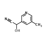 CAS#: 99584-06-2， Hydroxy(5-methyl-3-pyridinyl)acetonitrile