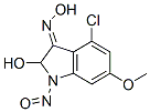 CAS#: 99684-91-0， 4-Chloro-6-Methoxy-2-Hydroxy-N(1)-Nitrosoindolin-3-One Oxime