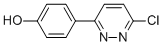 structure of CAS# 99708-46-0, 4-(6-Chloro-3-Pyridazinyl)-Phenol;3-CHLORO-6-(4-HYDROXYPHENYL)-PYRIDAZINE