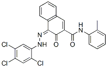 CAS 登录号：99752-20-2， (4Z)-N-(2-甲基苯基)-3-氧代-4-[(2,4,5-三氯苯基)肼亚基]萘-2-甲酰胺