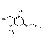 CAS#: 99789-29-4， [(2R,4S)-2-Ethoxy-4-methoxy-6-methyl-3,4-dihydro-2H-pyran-5-yl]methanol