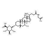 CAS 登录号：99794-78-2， (2S,3S,4S,5R,6R)-6-{[(3R,5R,7R,8R,9S,10S,12S,13R,14S,17R)-17-{(2R)-5-[(羧甲基)氨基]-5-氧代-2-戊烷基}-7,12-二羟基-10,13-二甲基十六碳氢-1H-环戊二烯并[a]菲-3-基]氧基}-3,4,5-三羟基四氢-2H-吡喃-2-羧酸