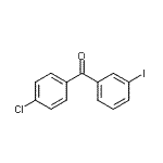 结构式 CAS# 99847-41-3, (4-氯苯基)(3-碘苯基)甲酮