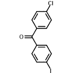 structure of CAS# 99847-42-4, (4-Chlorophenyl)(4-iodophenyl)methanone;4-Chloro-4'-Iodobenzophenone;MFCD02260373