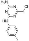 结构式 CAS# 99860-36-3, 6-(氯甲基)-N-(4-甲基苯基)-1,3,5-三嗪-2,4-二胺