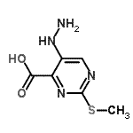 CAS#: 99951-96-9， 5-Hydrazino-2-(methylsulfanyl)-4-pyrimidinecarboxylic acid