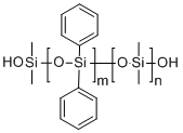 α,ω-二羟基聚二甲基苯基硅氧烷分子结构 (CAS 10-00-0)