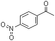 structure of CAS# 100-19-6, 4'-Nitroacetophenone;1-(4-Nitrophenyl)ethanone; p-Nitroacetophenone