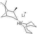 structure of CAS# 100013-07-8, S-Alpine-Hydride;Lithium B-isopinocampheyl-9-borabicyclo[3.3.1]nonyl hydride