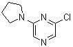 structure of CAS# 1000339-30-9, 2-Chloro-6-(pyrrolidin-1-yl)pyrazine