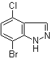 7-Bromo-4-chloro-1H-indazole molecular structure (CAS 1000341-88-7)