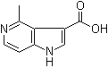 structure of CAS# 1000342-75-5, 4-Methyl-1H-pyrrolo[3,2-c]pyridine-3-carboxylic acid