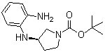 (3R)-3-[(2-氨基苯基)氨基]-1-吡咯烷羧酸叔丁酯分子结构 (CAS 1000370-80-8)