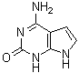 结构式 CAS# 100047-45-8, 4-氨基-1,7-二氢-2H-吡咯并[2,3-d]嘧啶-2-酮