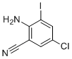 结构式 CAS# 1000577-48-9, 2-氨基-5-氯-3-碘苯甲腈
