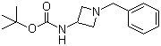 N-[1-(Phenylmethyl)-3-azetidinyl]carbamic acid tert-butyl ester molecular structure (CAS 1000577-78-5)
