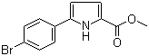 5-(4-Bromophenyl)-1H-pyrrole-2-carboxylic acid methyl ester molecular structure (CAS 1000682-39-2)