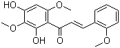 structure of CAS# 100079-39-8, 2',4'-Dihydroxy-2,3',6'-trimethoxychalcone;(E)-1-(2,4-Dihydroxy-3,6-dimethoxyphenyl)-3-(2-methoxyphenyl)-2-propen-1-one