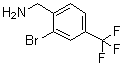 2-Bromo-4-(trifluoromethyl)benzenemethanamine molecular structure (CAS 1001109-50-7)