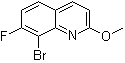 8-Bromo-7-fluoro-2-methoxyquinoline molecular structure (CAS 1001322-87-7)