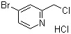 4-Bromo-2-(chloromethyl)pyridine hydrochloride molecular structure (CAS 1001414-94-3)