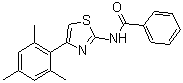 N-[4-(2,4,6-Trimethylphenyl)-2-thiazolyl]benzamide molecular structure (CAS 1001753-24-7)