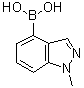 structure of CAS# 1001907-60-3, (1-Methyl-1H-indazol-4-yl)boronic acid
