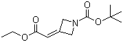 tert-Butyl 3-(2-ethoxy-2-oxoethylidene)azetidine-1-carboxylate molecular structure (CAS 1002355-96-5)