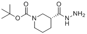 (R)-1-Boc-piperidine-3-carboxylic acid hydrazide molecular structure (CAS 1002359-83-2)