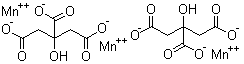 Manganese(II) citrate molecular structure (CAS 10024-66-5)