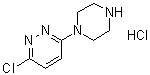 1-(6-Chloro-3-pyridazinyl)piperazine hydrochloride molecular structure (CAS 100241-11-0)