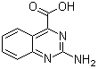 结构式 CAS# 100246-10-4, 2-氨基-4-喹唑啉羧酸