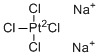 structure of CAS# 10026-00-3, Disodium tetrachloroplatinate