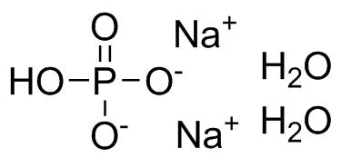 二水合磷酸氢二钠分子结构 (CAS 10028-24-7)