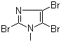 structure of CAS# 1003-91-4, 2,4,5-Tribromo-1-methylimidazole;2,4,5-Tribromo-1-methyl-1H-imidazole