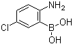 2-氨基-5-氯苯硼酸分子结构 (CAS 1003042-41-8)