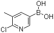 6-Chloro-5-methylpyridine-3-boronic acid molecular structure (CAS 1003043-40-0)