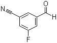 structure of CAS# 1003708-42-6, 3-Fluoro-5-formylbenzonitrile