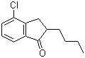 2-Butyl-4-chloro-2,3-dihydro-1H-inden-1-one molecular structure (CAS 1003708-90-4)