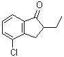 structure of CAS# 1003708-98-2, 4-Chloro-2-ethyl-2,3-dihydro-1H-inden-1-one