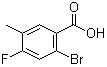 结构式 CAS# 1003709-39-4, 2-溴-4-氟-5-甲基苯甲酸