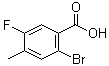 2-Bromo-4-methyl-5-fluorobenzoic acid molecular structure (CAS 1003709-54-3)