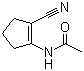 N-(2-Cyano-1-cyclopenten-1-yl)-acetamide molecular structure (CAS 100377-16-0)