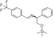 (alphaS)-N-[[4-(Trifluoromethyl)phenyl]methylene]-alpha-[[(trimethylsilyl)oxy]methyl]benzenemethanamine molecular structure (CAS 1003887-64-6)