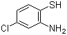 2-氨基-4-氯苯硫酚分子结构 (CAS 1004-00-8)