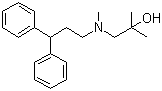 结构式 CAS# 100442-33-9, 2,N-二甲基-N-(3,3-二苯基丙基)-1-氨基-2-丙醇